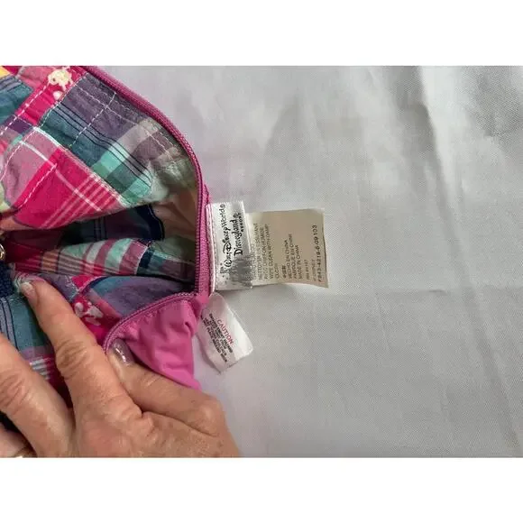 Colorful Disney Parks patchwork mini backpack with Mickey Mouse head silhouettes - Picture 2 of 16